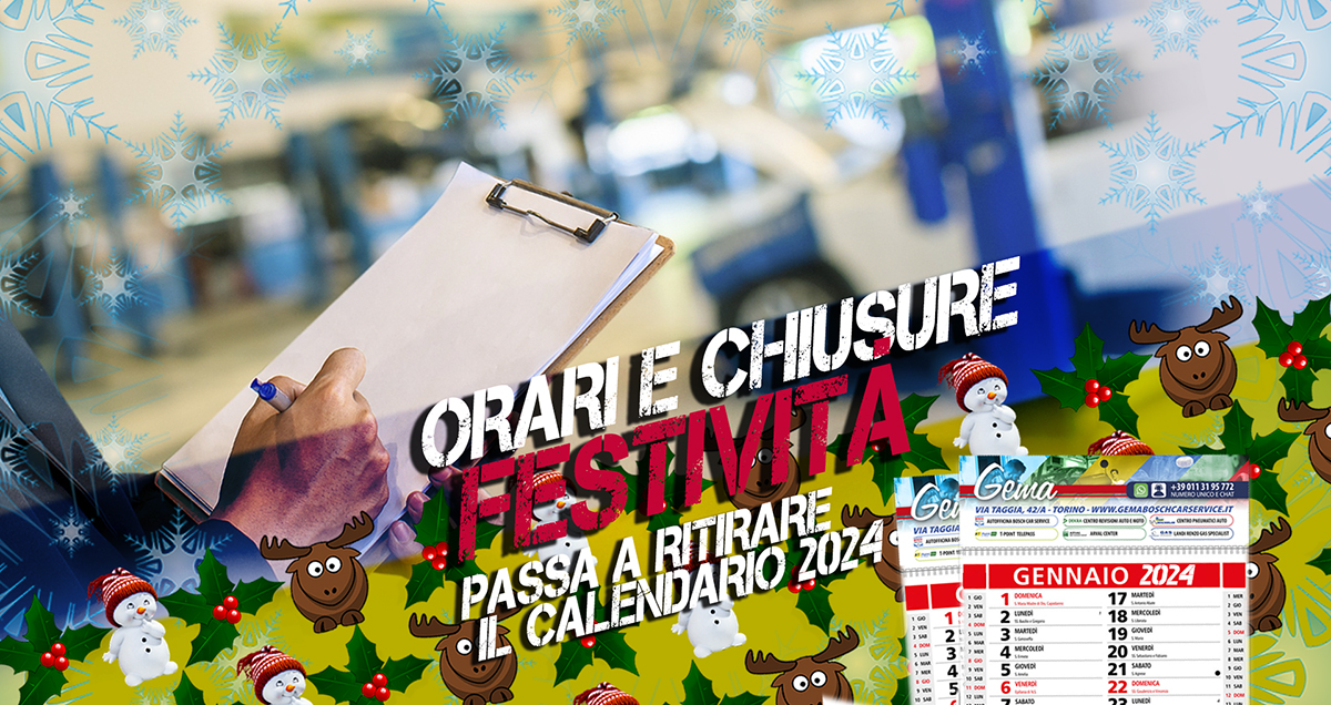 Orari e chiusure per festività!
